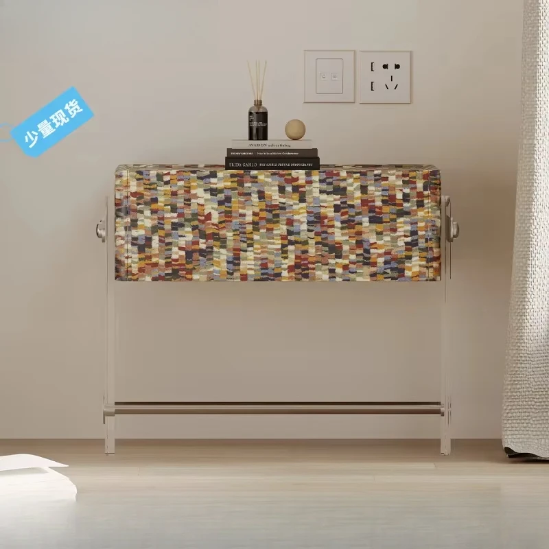 

Acrylic storage cabinet creative bedroom in the wind bedside table bedside table light luxury simple modern high sense of mediev