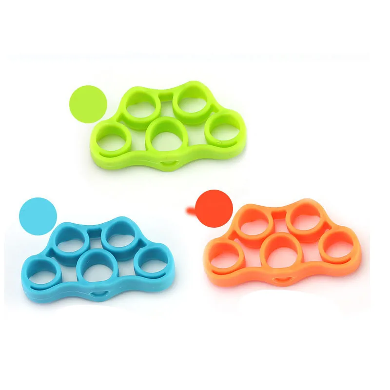 9 Colors Hand Grip Silicone Finger Expander Exercise Finger Wrist Strength Trainer Hand strengthener Portable Hand Exerciser