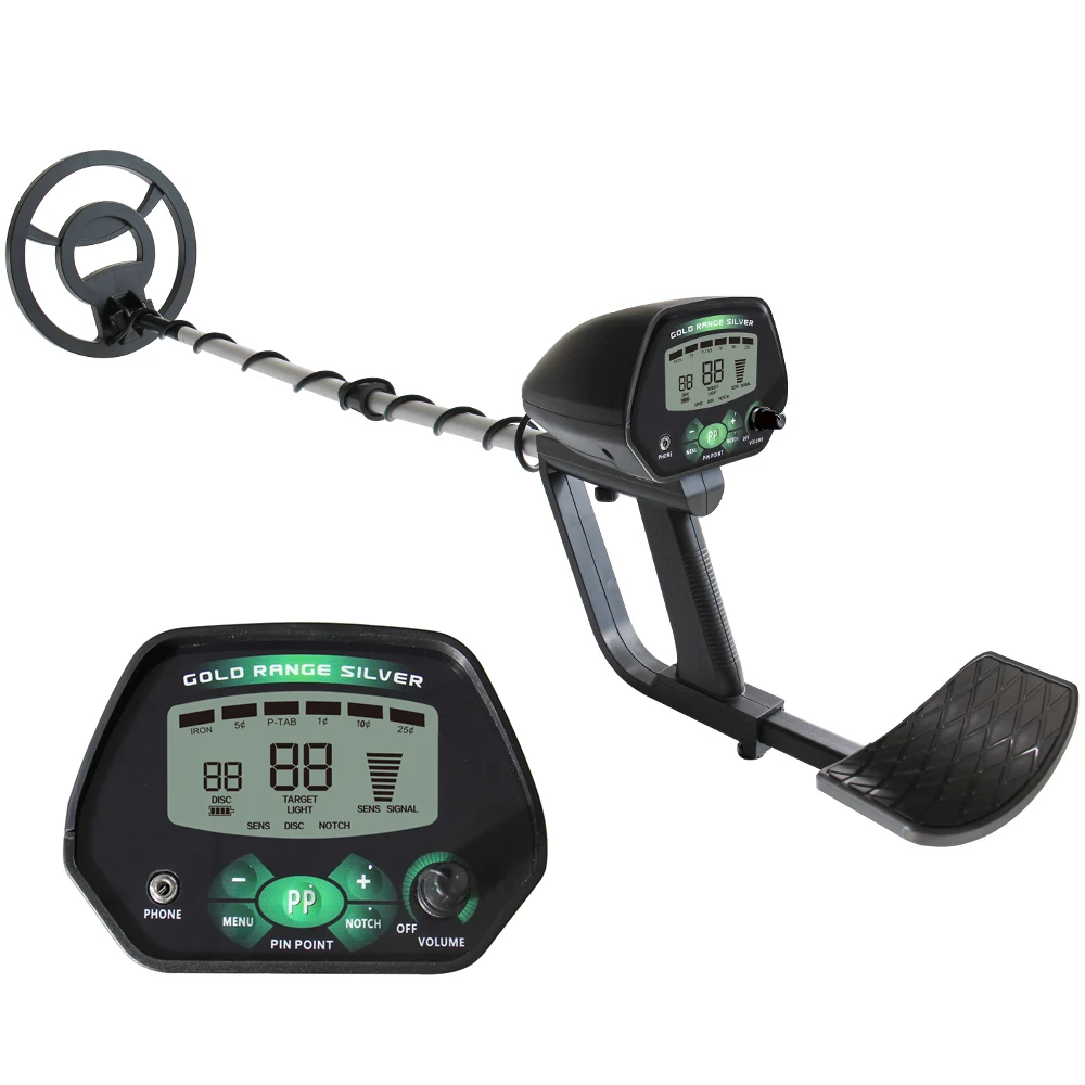 

Professional Underground Metal Detector MD-4090 with 8" Waterproof Search Coil High Sensitivity Gold Seeker Treasure Hunter