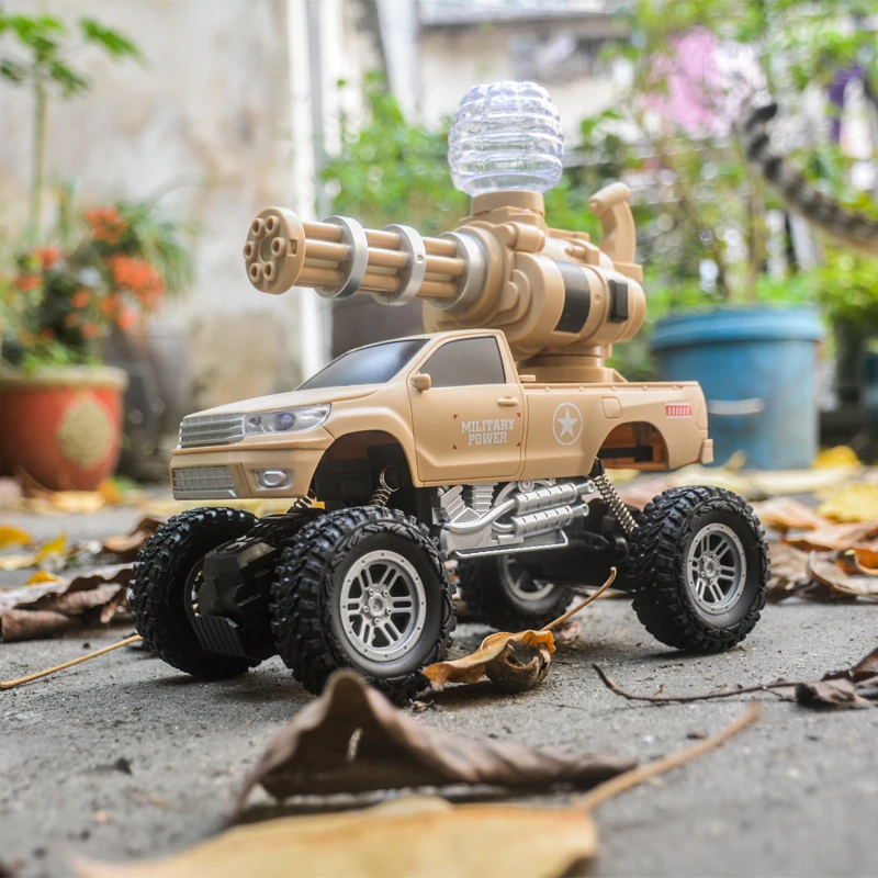 Voiture jouet télécommandée pour enfants, boule de gel, bombe à eau, camion d'escalade de cross-country, chargement de voiture, lin de testostérone, peut lancer, 514 up, garçon