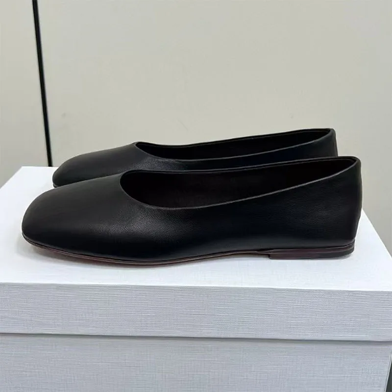 Kadiervy Women's Leather Ballet Flats 7