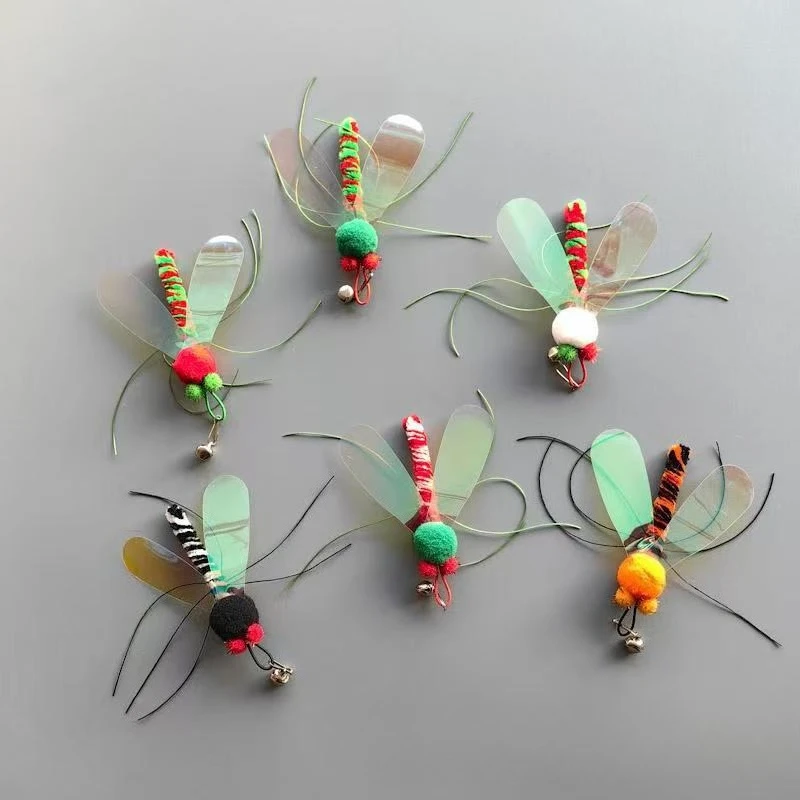 3/6pcs Simulation Insect Plush Ball Cat Toy Interactive Pet Toys For Kitten