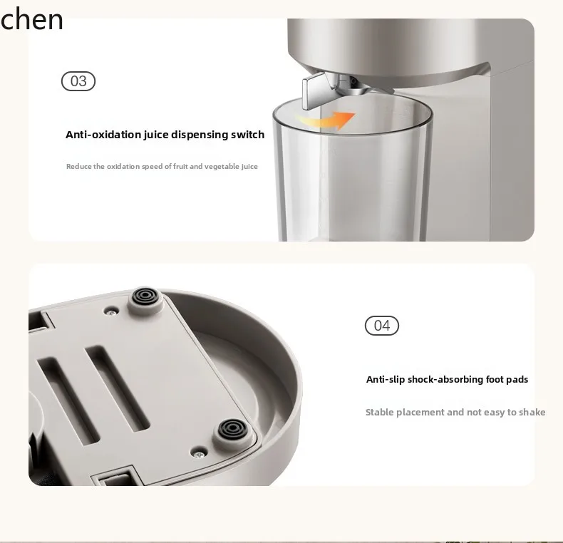 Spremiagrumi HXL Separazione automatica di polpa e succo per uso domestico Processore automatico di frutta e verdura