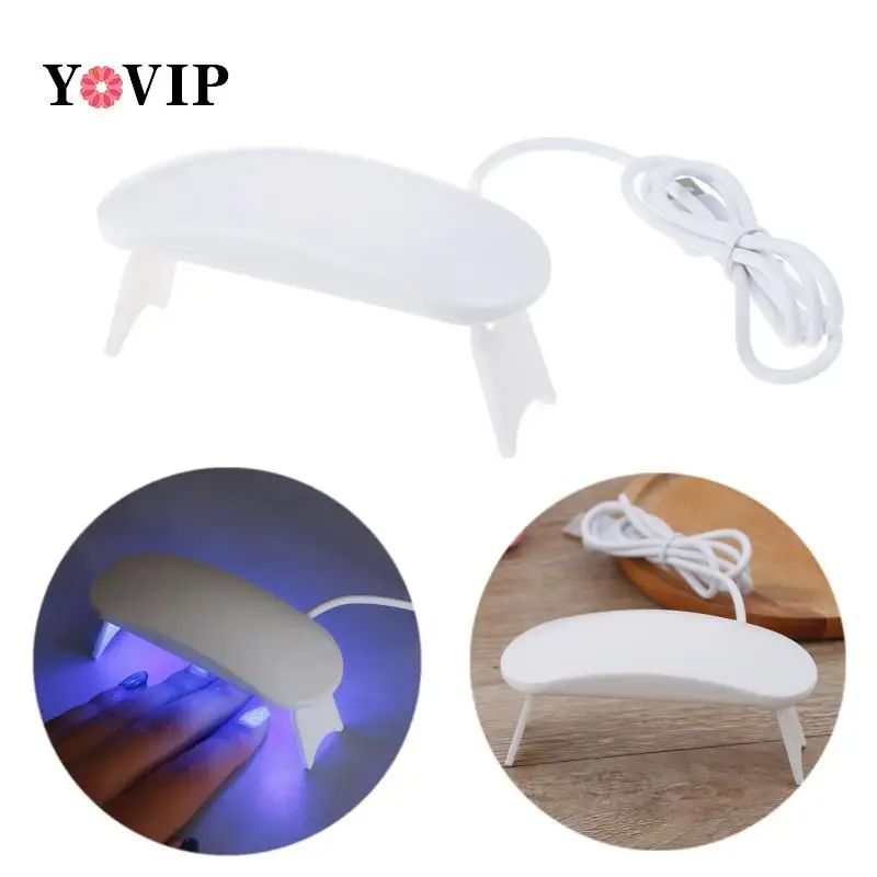 Mini Lâmpada UV Secador de unhas, Lâmpadas LED, Cabo de carregamento USB, Gel Polish Máquina de cura, Manicure, Micro Ferramenta UV, 80cm, 6W