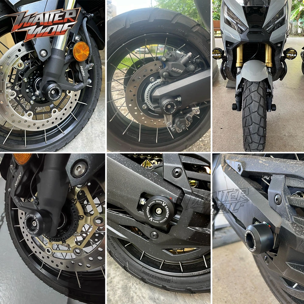 

For Forza 750 NSS X-ADV 750 Front Fork Wheel Slider Swingarm Spindle Crash Sliders For Honda NSS750 Xadv 750 2017-2024 Stand Hub