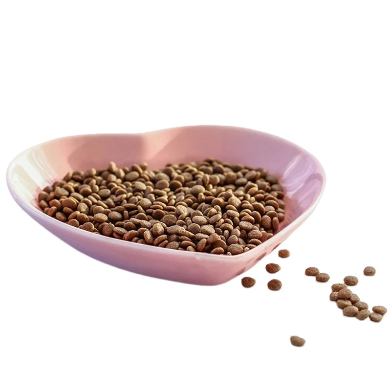 Керамическая кормушка для домашних животных Love Heart для собак и кошек, Кормушка для творчества, Миска для воды для кошек, Изделия ручной работы, Декор