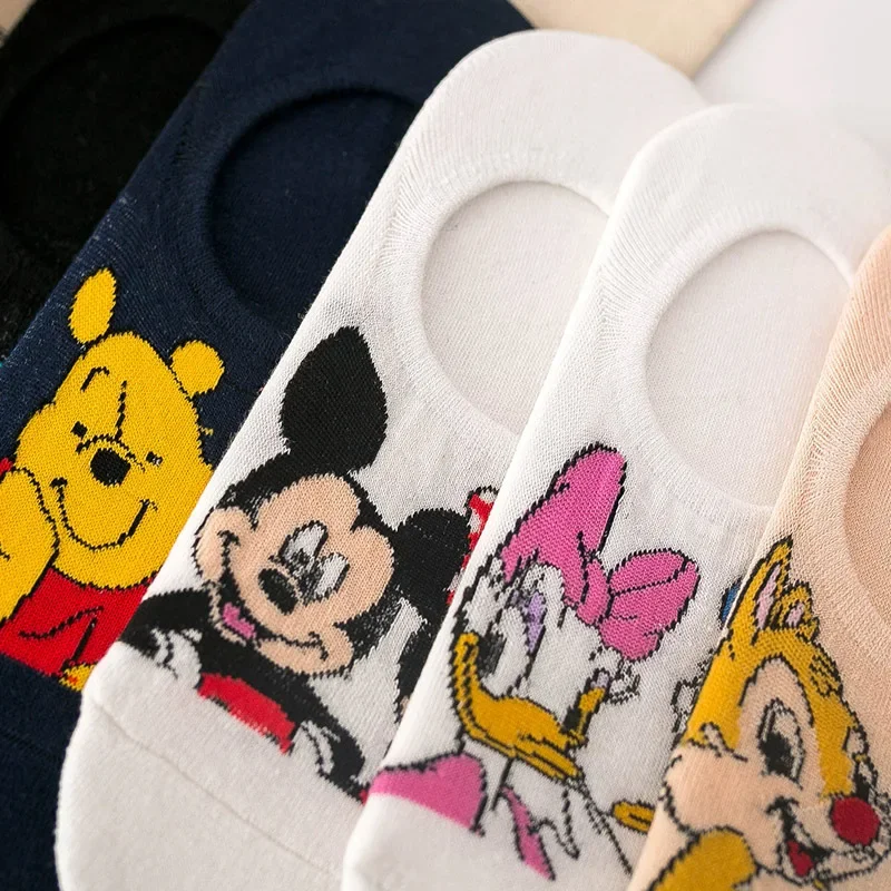 Disney 1 paar neue damen socken cartoon charakter baumwolle ist nicht stickig füße atmungs wilden socken erwachsene boot socken