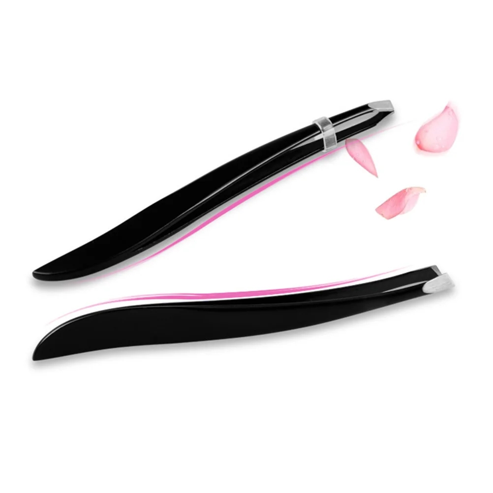 

Eyebrow Tweezers Clips Forceps Big Belly Makeup Tool Curler Women Stainless Steel Ergonomic Portable Eyebrow Fashion Long