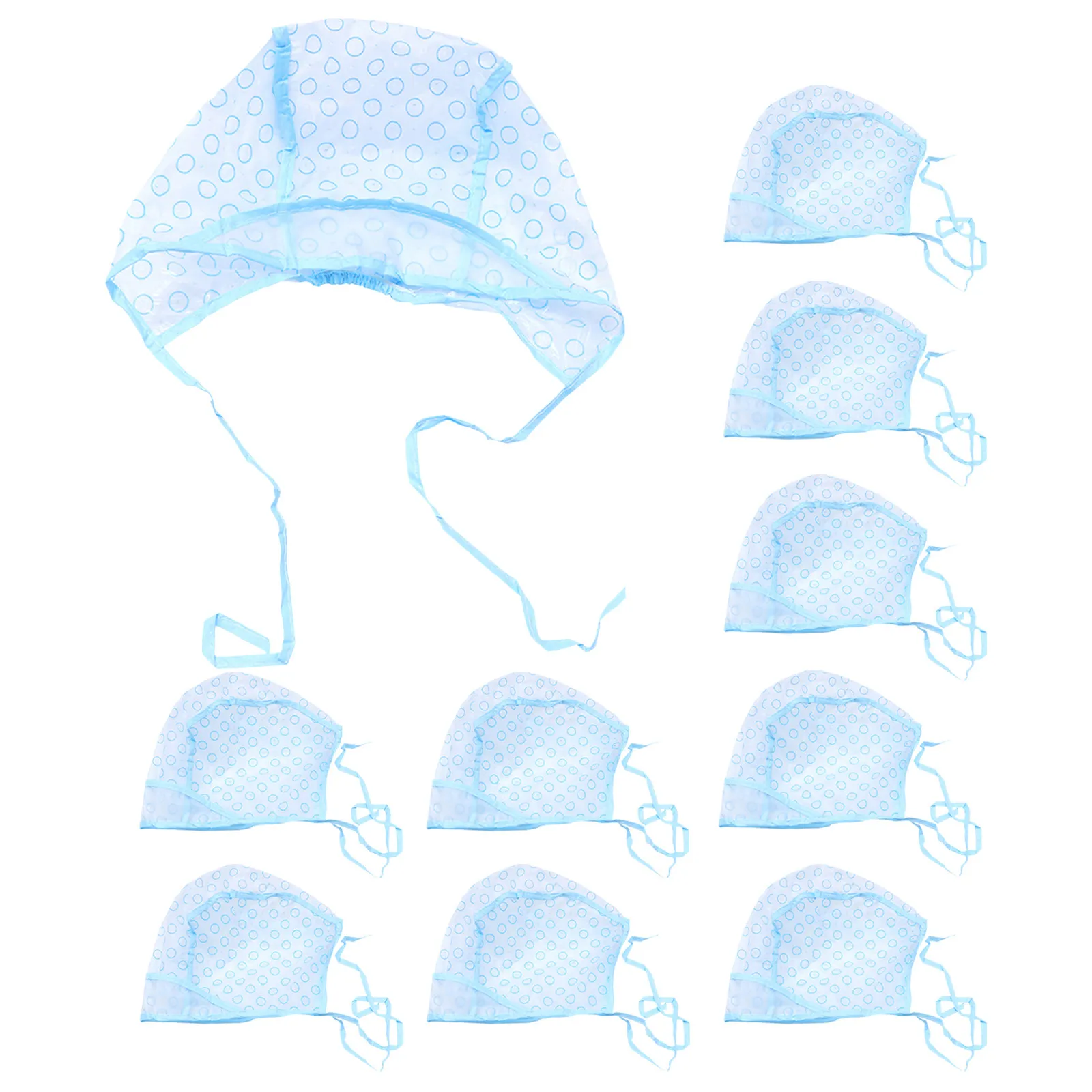 10Pcs Hair Dye Cap with Holes Highlighting Hair Cap for Easy At Home Salon Coloring Comfortable Lightweight Dye Accessories