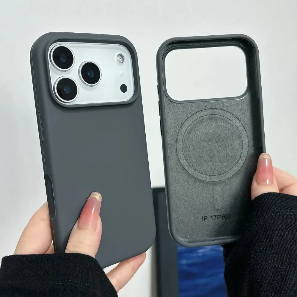 Coque de téléphone officielle en silicone liquide pour MagSafe, compatible avec iPhone 17 Air 16 15 14 13 12 11 Pro Max Plus, avec charge magnétique sans fil