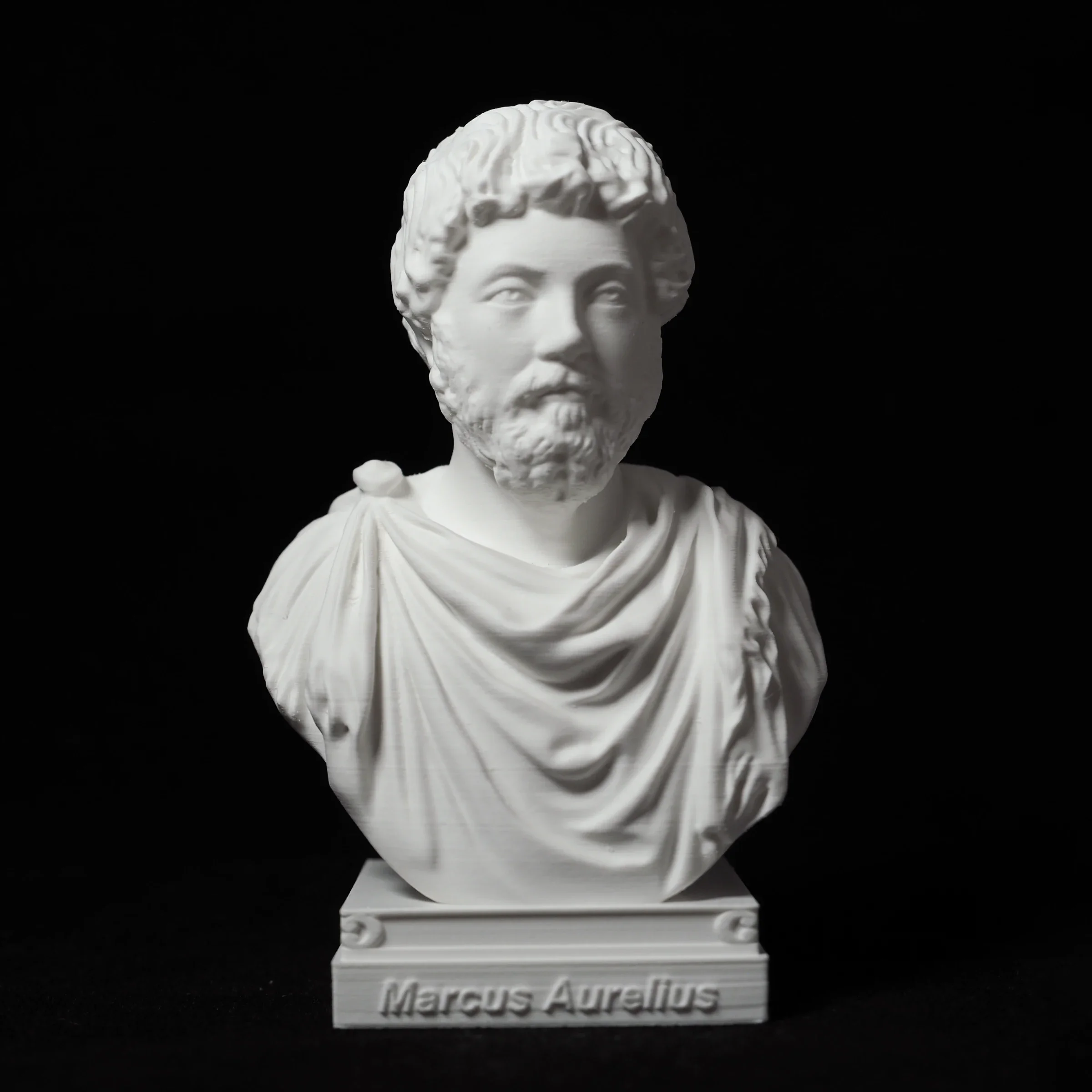 Marcus Aurelius ornaments statue model ornaments bust crafts great man portrait desk desk, 3D printing PLA plastic material