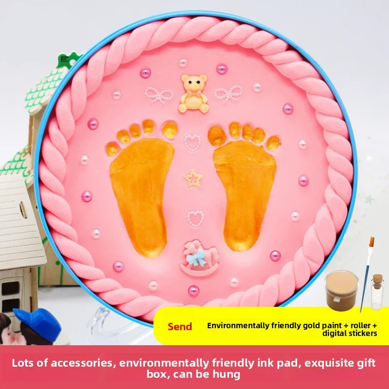 baby-hand-foot-print-air-dry-clay-diy-souvenir-gift-box-handprint-footprint-craft-for-newborn-baby-birthday-present