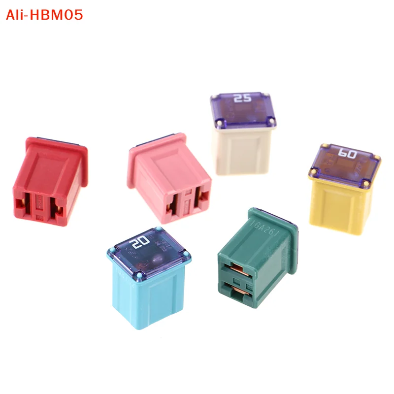 (HB05)1Pc Square Fuse 20A 25A 30A 40A 50A PEC Automotive Car Fuse Tube Waterproof Fuse Box For Socket Optional