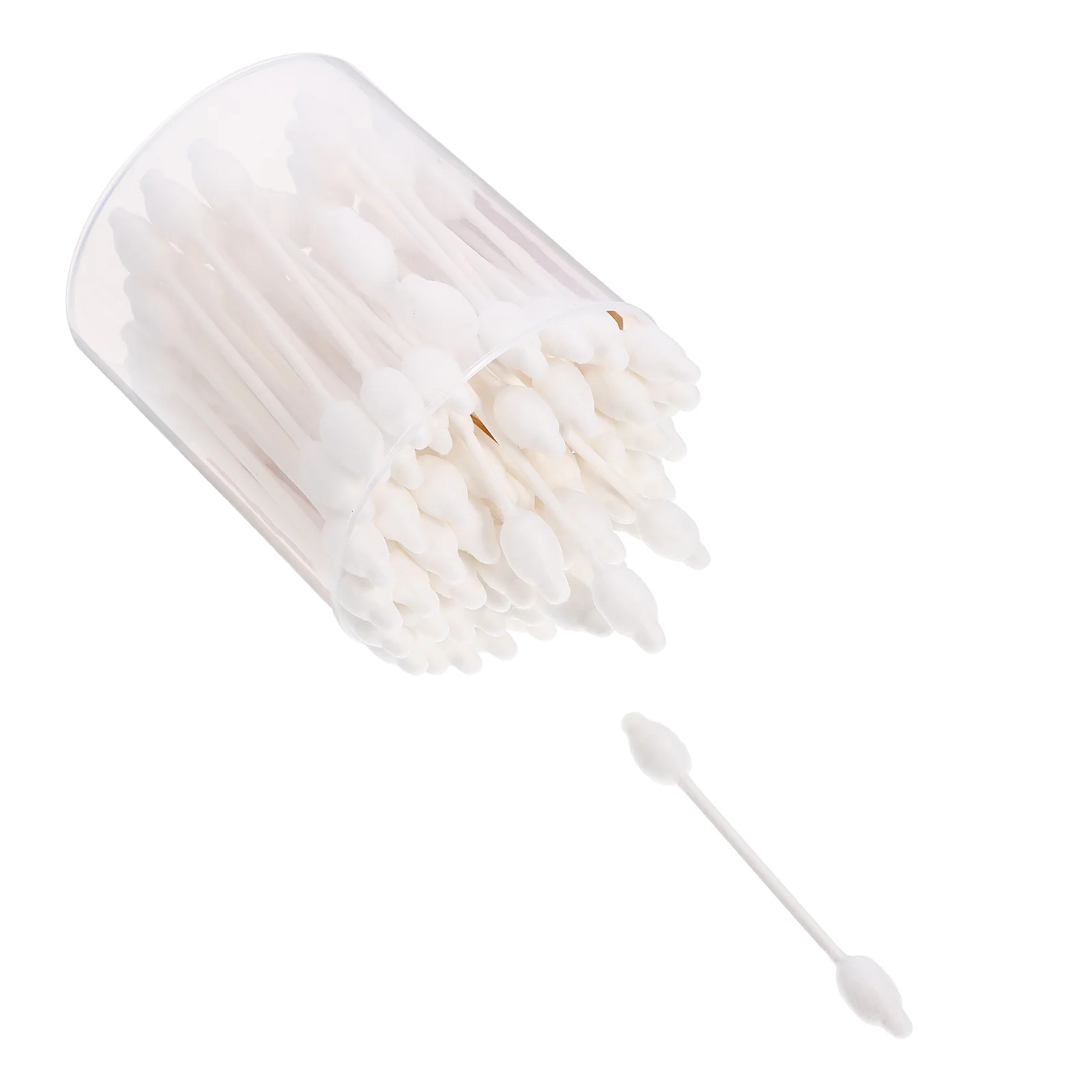 

56pcs Cotton Swabs Natural Eco-Friendly Large Safety Head Gourd Shape Double Tip For Care Beauty Manicure Makeup