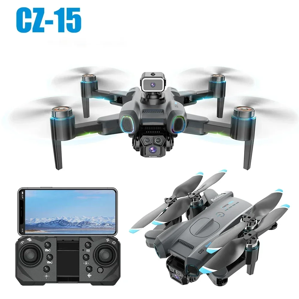 

CZ15 Mini Drone Camera 4K Professional Quadcopter Aerial FPV RC Helicopter UAV for kid Adults Obstacle Avoidance Aircraft