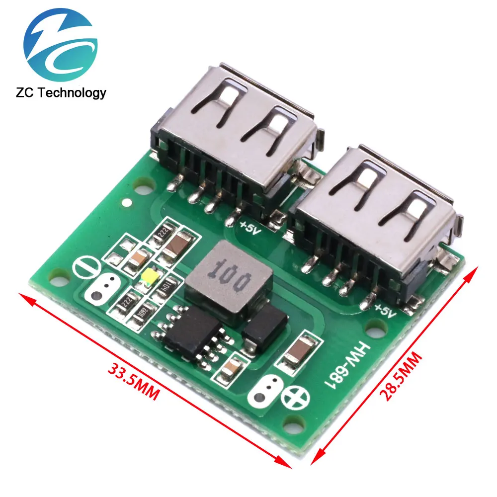 1/5/10PCS 9V 12V 24V to 5V DC-DC Step Down Charger Power Module Dual USB  3A Car Charge Charging Regulator 6-26V