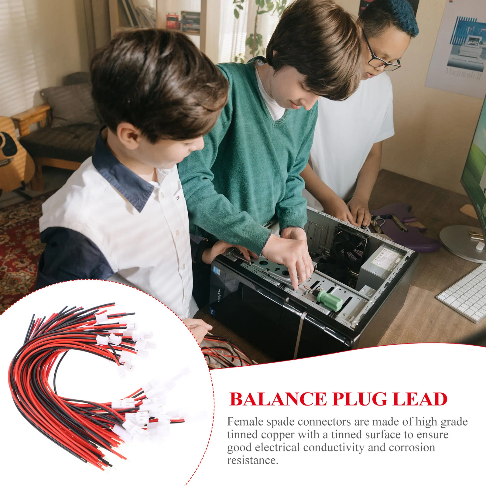 

20Pcs 3D Printer Repair Part Balance 2 Pin Connector Wire Extension Lead Exquisite Workmanship Reasonable Structure