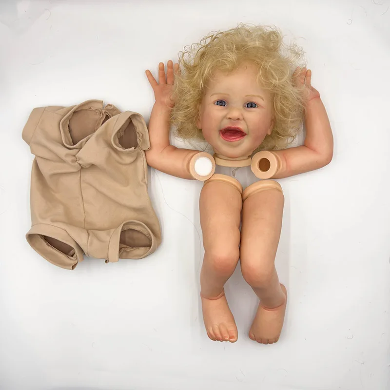 

24inch Judy Lifelike Already Painted Unfinished Reborn Doll Kit with Hand Rooted Hair