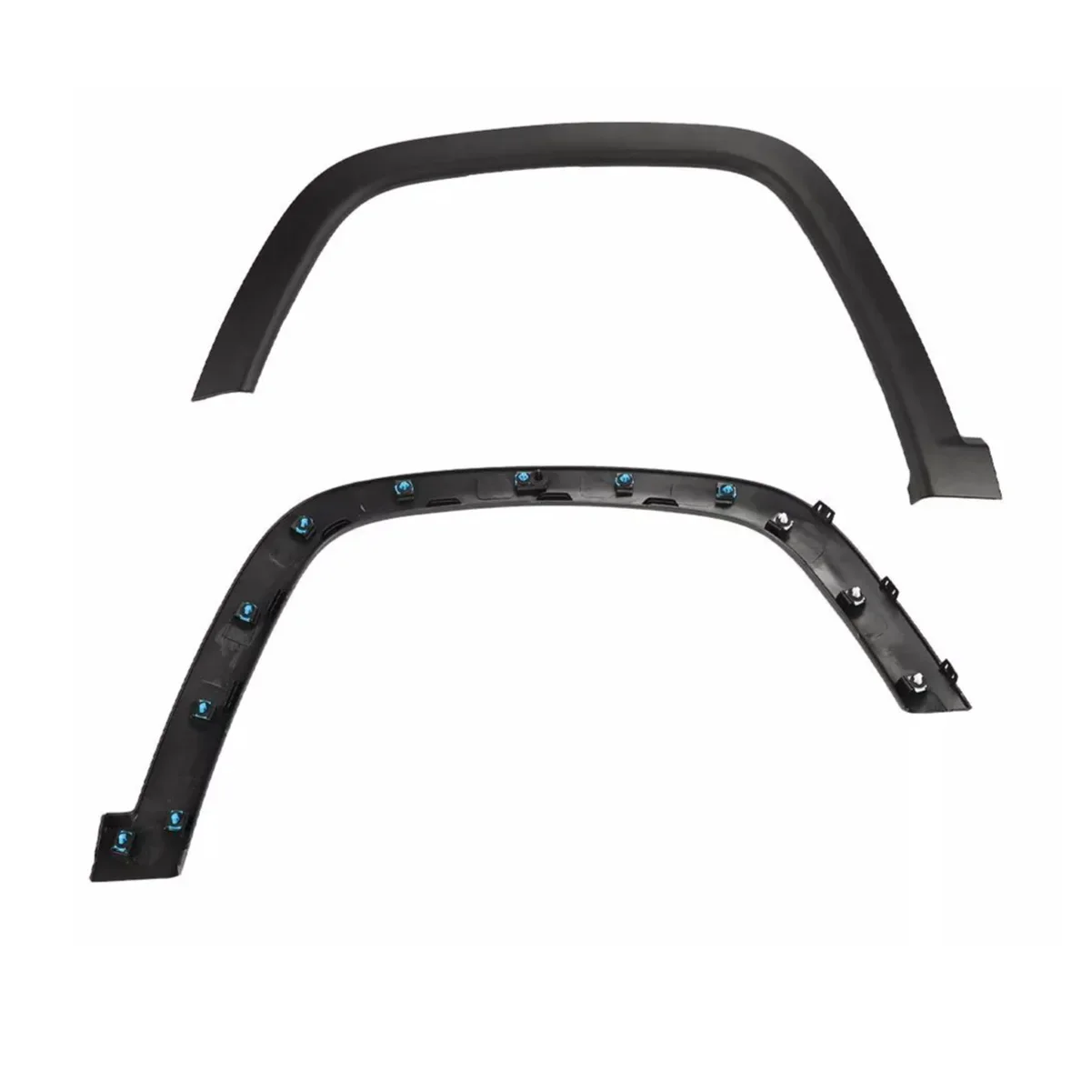 Arco de cejas de rueda delantera para Jeep Compass 2017, 2018, 2021, 2022, accesorios para coche, moldura acampanada, lado derecho izquierdo, ABS negro