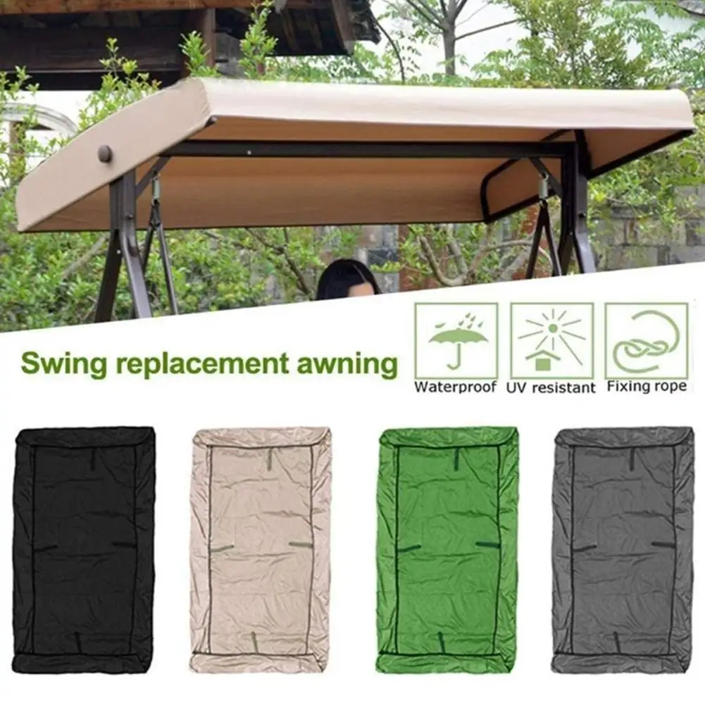 191*120*18cm Swing Chair Cover Water And Dust Proof Sunshade Canopy Summer For Outdoor Garden Playground Swing Chair Cover O0B7