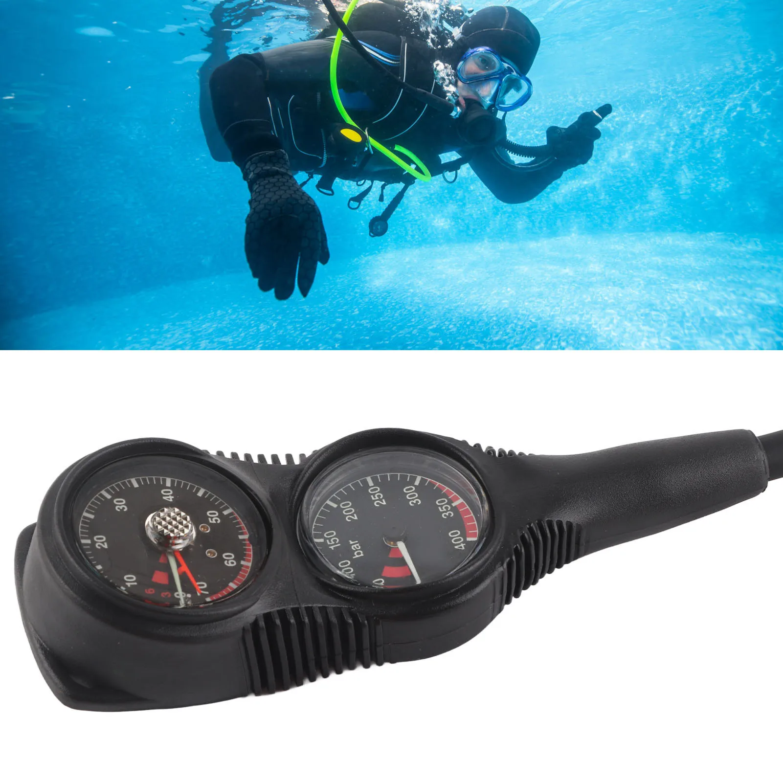 

Diving Gauge Pressure Gauge Diving Pressure Gauge Professional Diving 2 Gauges Pressure Gauge Dive Digital Depth Equipment