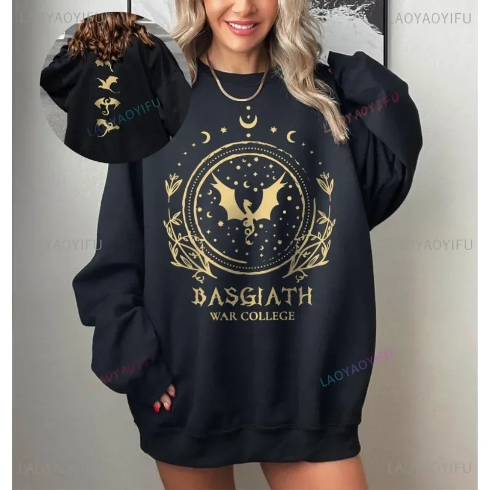 Basgiath War College Women Sweatshirt Bookish Fourth Wing Sweatshirt Dragon Rider Hoodie Rebecca Yoros Unisex Hoody Book Hoodie