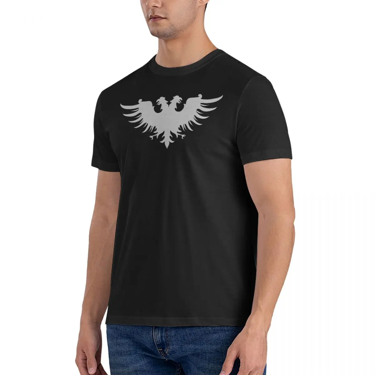 Men Imperial Symbol Two Headed Eagle Medieval Emblem Wargaming T Shirts Mount Blade Pure Cotton Clothing Leisure Short Sleeve