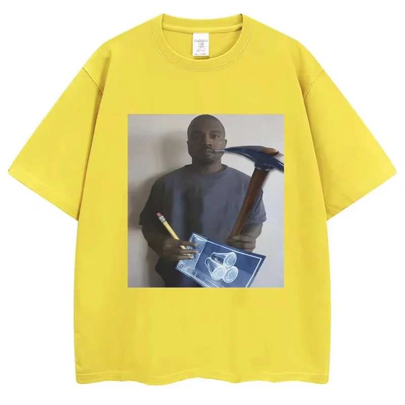 面白いカニエ・ウェストミームグラフィック Tシャツ子供のビデオゲームユーモア Tシャツ女性夏の創造性 Tシャツストリートウェアギフト