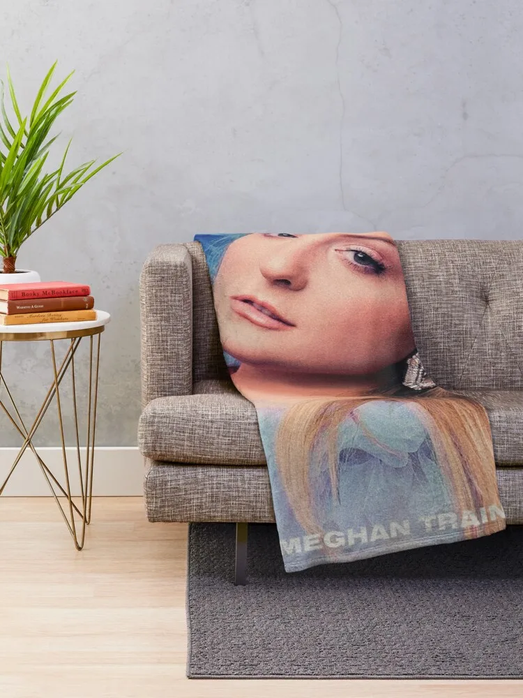 MEGHAN TRAINOR Throw Blanket Blankets For Sofas Flannel Fabric Flannels for sofa Blankets