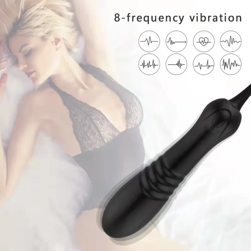 هزاز تليسكوبي مدلك مهبلي للنساء أداة تحكم عن بعد بظر G Spot محفز لعبة جنسية للبالغين للسيدات جهاز استمناء #3