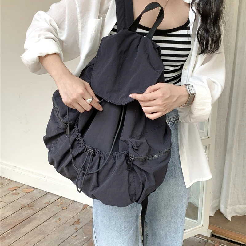 

Tennis Bags Y2k Travel Bag Fashion Backpack Sports Package Large-capacity Backpacks Drawstring Schoolbag Casual Bags For Women