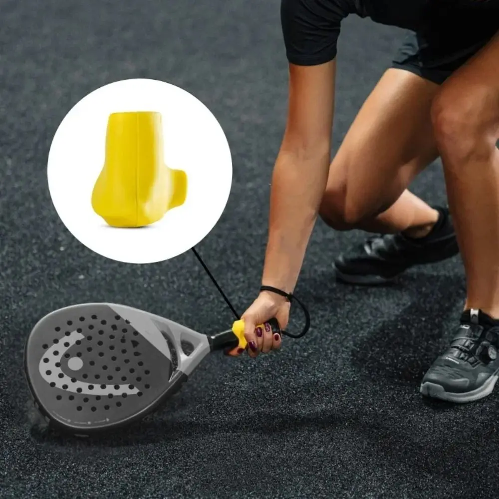 

Anti-Slip Tennis Racket Grip Corrector 3 Colors Portable Size Silicone Racket Grip Cover Elastic Easy Installation