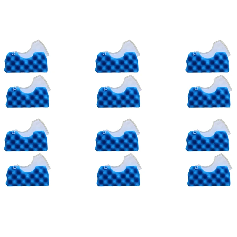

M17K-12Pcs Blue Sponge Filter Kit For Vacuum Cleaner Accessories Dj97-01040C Series Robot Vacuum Cleaner Accessories