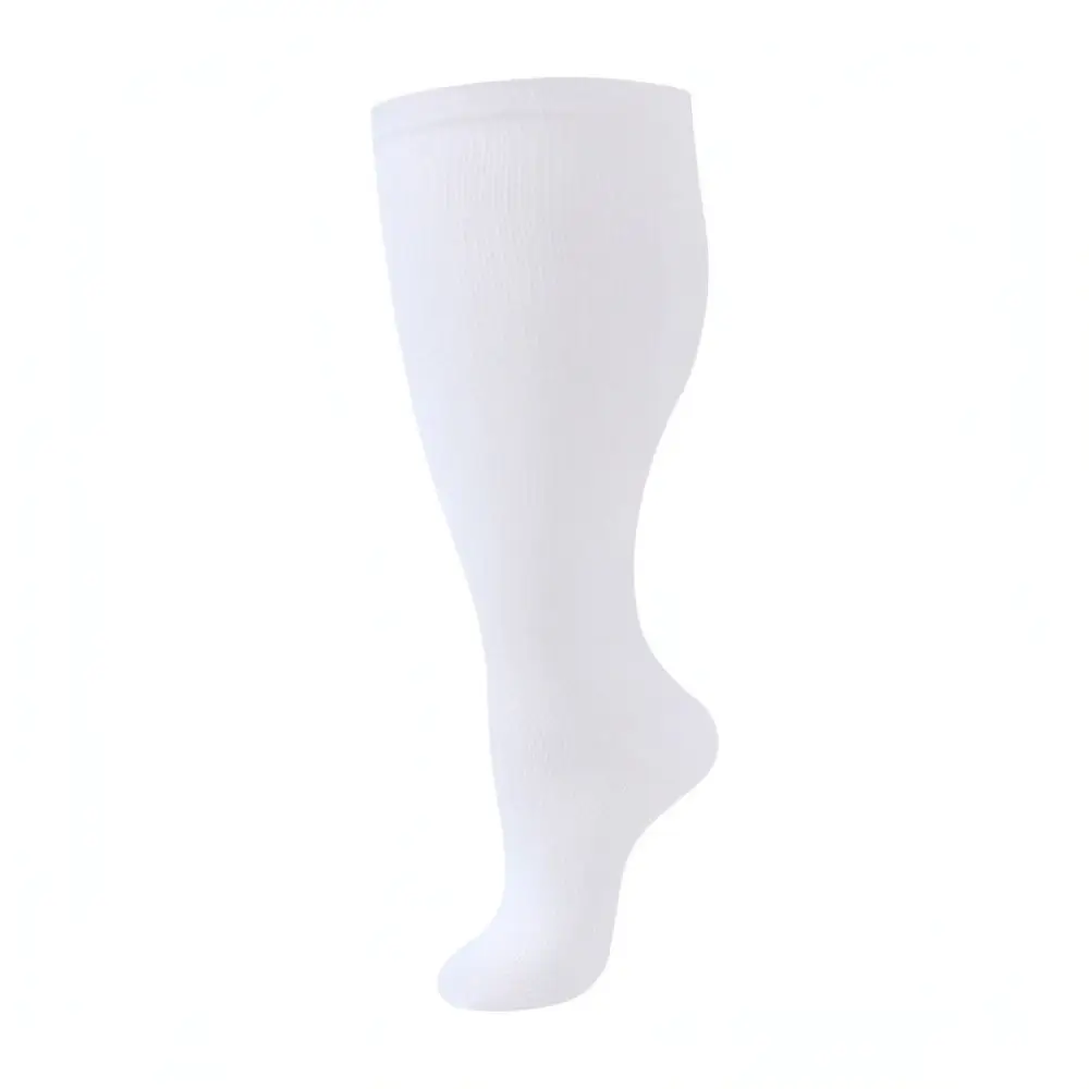 Big Size Athletic Compression Socks For Running Jogging Gym Fitness Long Tube Stockings Breathable Nylon Sports Gear
