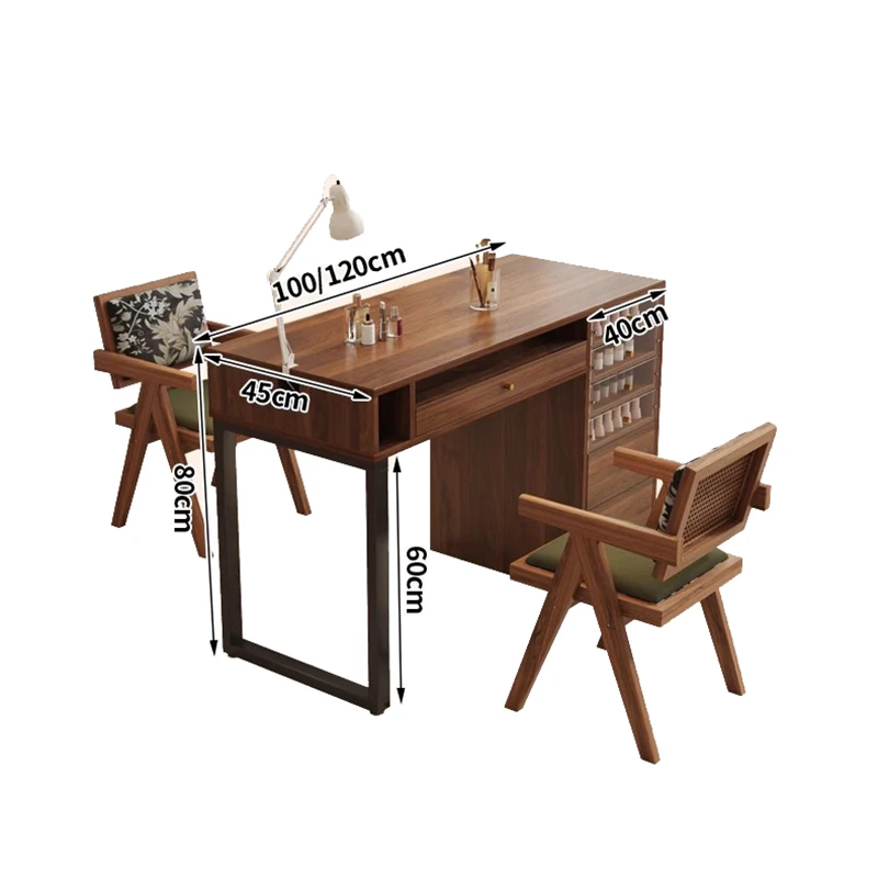 Well Crafted Vintage Nail Desk Classic Elegant Aesthetic Premium Nail Desk Multi Storage Table De Manucure Salon Furniture