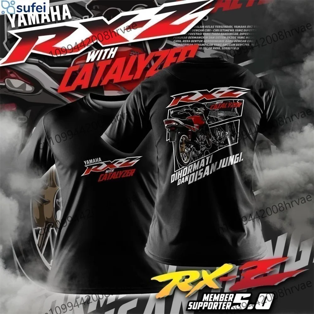 

Yamaha Motorcycle Racing Men's Summer T-Shirt Breathable Short Sleeve Sports Top for City Riders and Outdoor Biker Shirts