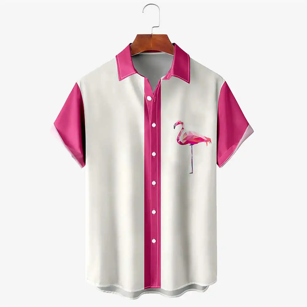 

ort Sve Printed irt Button up Collar Printed Lapel Sved irt Youth Faion Breathable Cotton Sun Protection Treaent