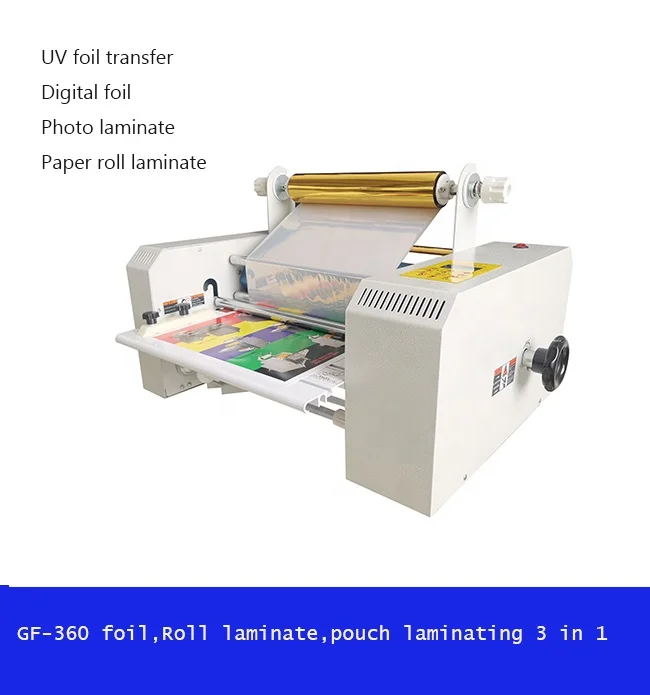 GF-360 A3 Digital Foil Laminator Machine  3 in 1 Foil Stamping Laminate Machine