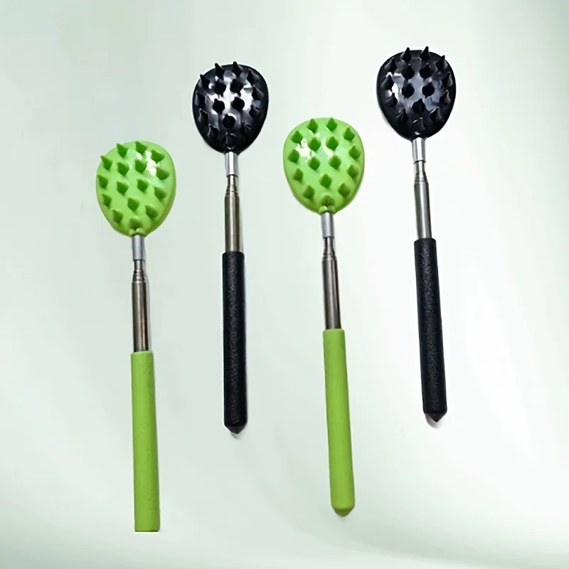 Extendable Cactus Back Scratcher, 1/4" & 1/2" Spikes, Heavy Duty PVC, Portable for Travel, Adjustable Length image 2
