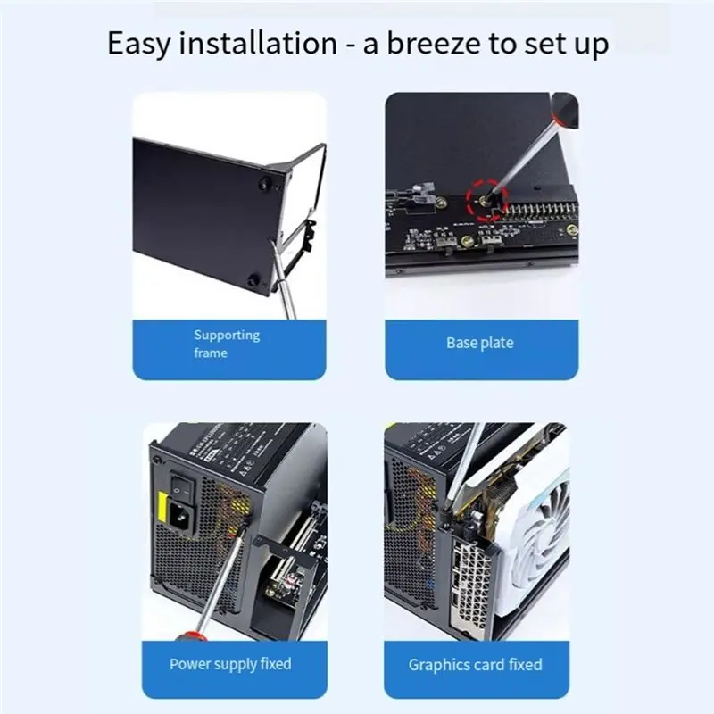 External Video Graphics Card EGPU Oculink Graphics GPU Dock+ Base Plate Support Suooort Pcie4.0 X4 Notebook Laptop 16Gt/S