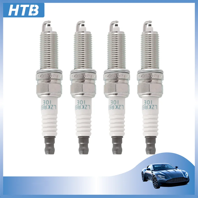 4pcs/lot 18855-10060 LZKR6B-10E Spark Plug For Hyundai i20 i30 i35 ix20 KIA PRO CEE'D CARENS SOUL VENGA RIO 1.4 1.6 LZKR6B 10E