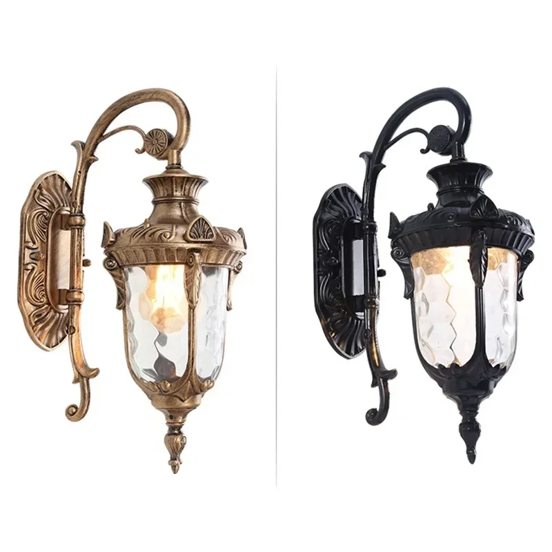 ASHER Outdoor Classical Wall Sconces Light LED Waterproof IP65 Bronze Lamp for Home Porch Decoration