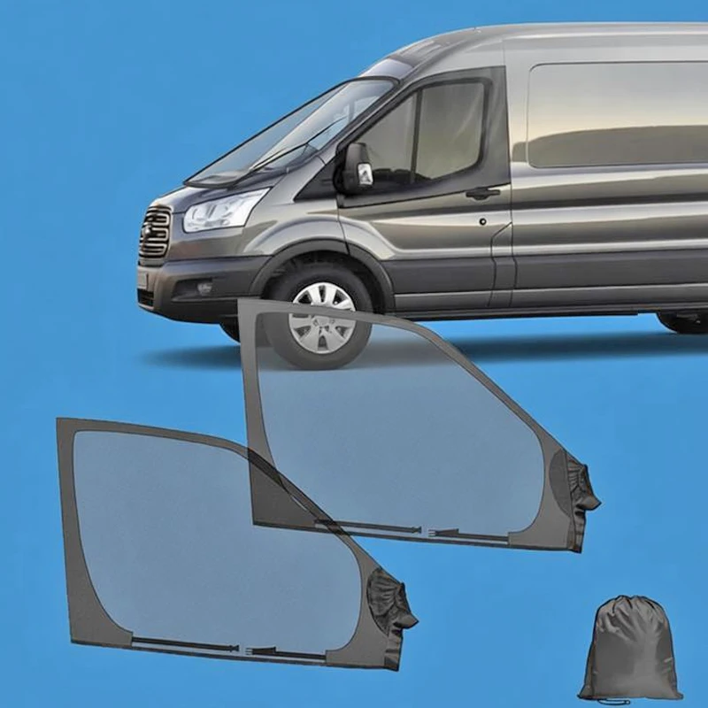 2 Piezas de Mallas Magnéticas para Ventanas de 106*74cm, Cortina de Protección Solar UV para Mercedes-Benz Sprinter Ram