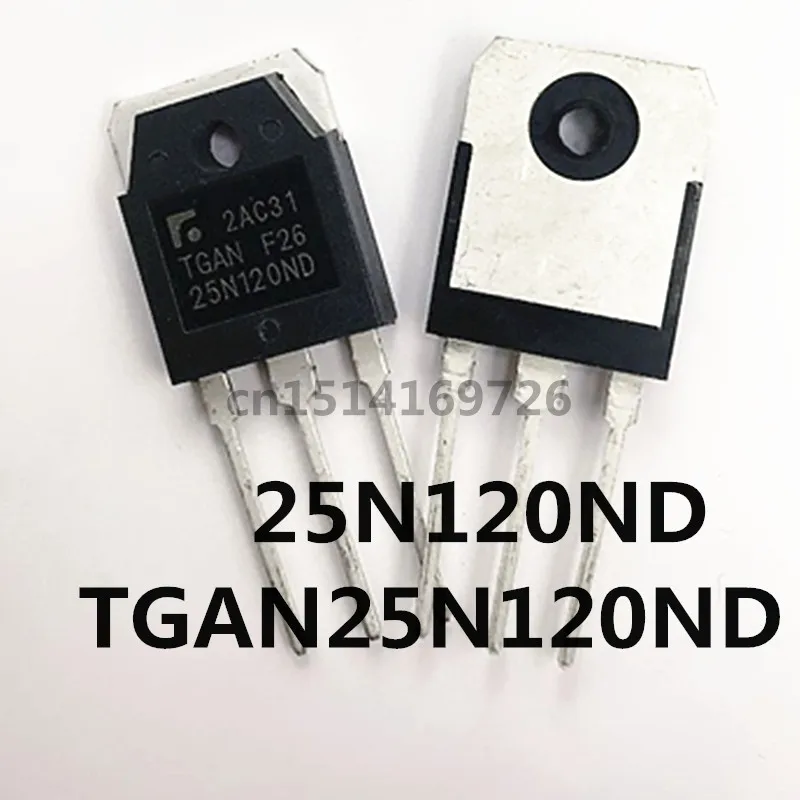 

Original New 2pcs/ TGAN25N120ND 25N120ND TGA25N120ND TO-3P 1200V 25A