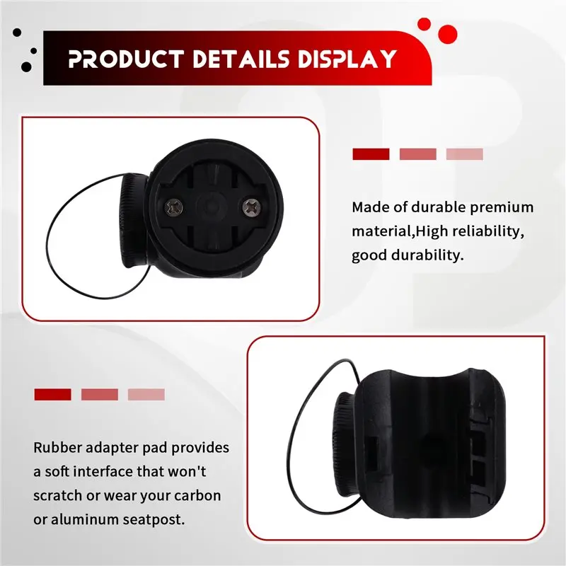 

Крепление HOES-03 для велосипедного фонаря на горный велосипед с ручкой ATOP для повышения безопасности - крепление на штырь сиденья Varia