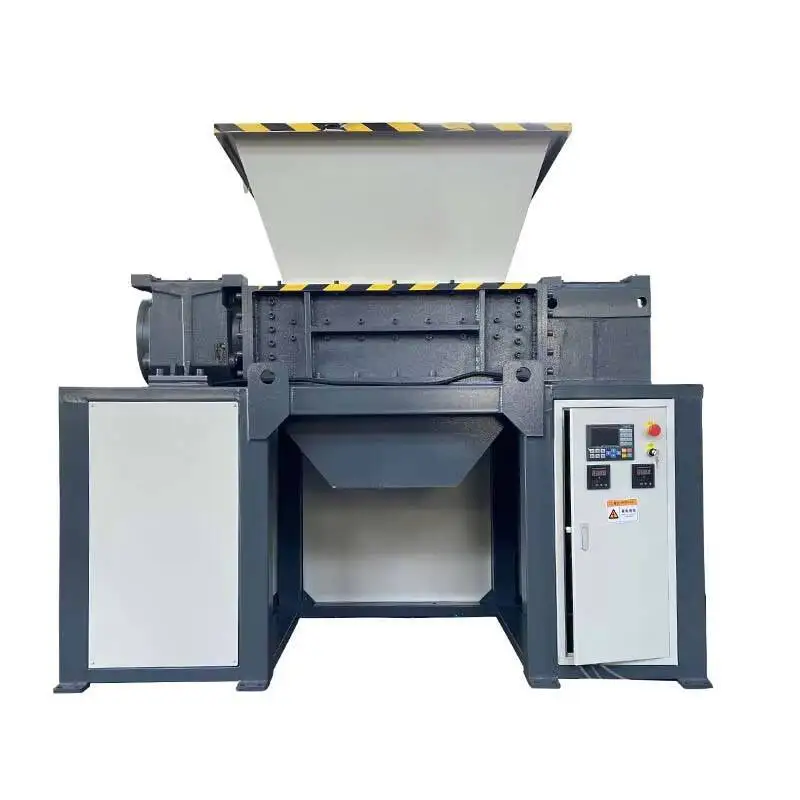 كسارة نفايات كبيرة من الخشب الصلب، خردة معدنية حديدية، كسارة دلو زرقاء #5