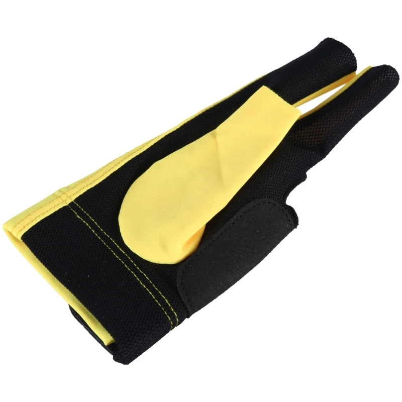 Professional Left Handed Billiard Glove with Super Flexibility for Improved Cue Control Elastic Three Finger Glove