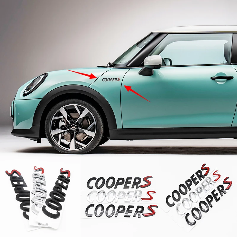 

Для Mini Cooper S R53 R56 F55 F56 R55 R57 R60 Эмблема Авто Стайлинг Аксессуары 3D ABS Автомобильное Боковое Крыло Багажник Значок Наклейки Наклейка