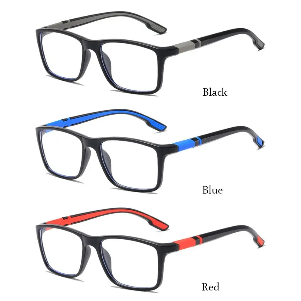 Blue Ray Blocking Anti-Blue Light Reading Glasses Ultralight Sports Hyperopia Glasses Eye Protection PC Square Eyeglasses Office