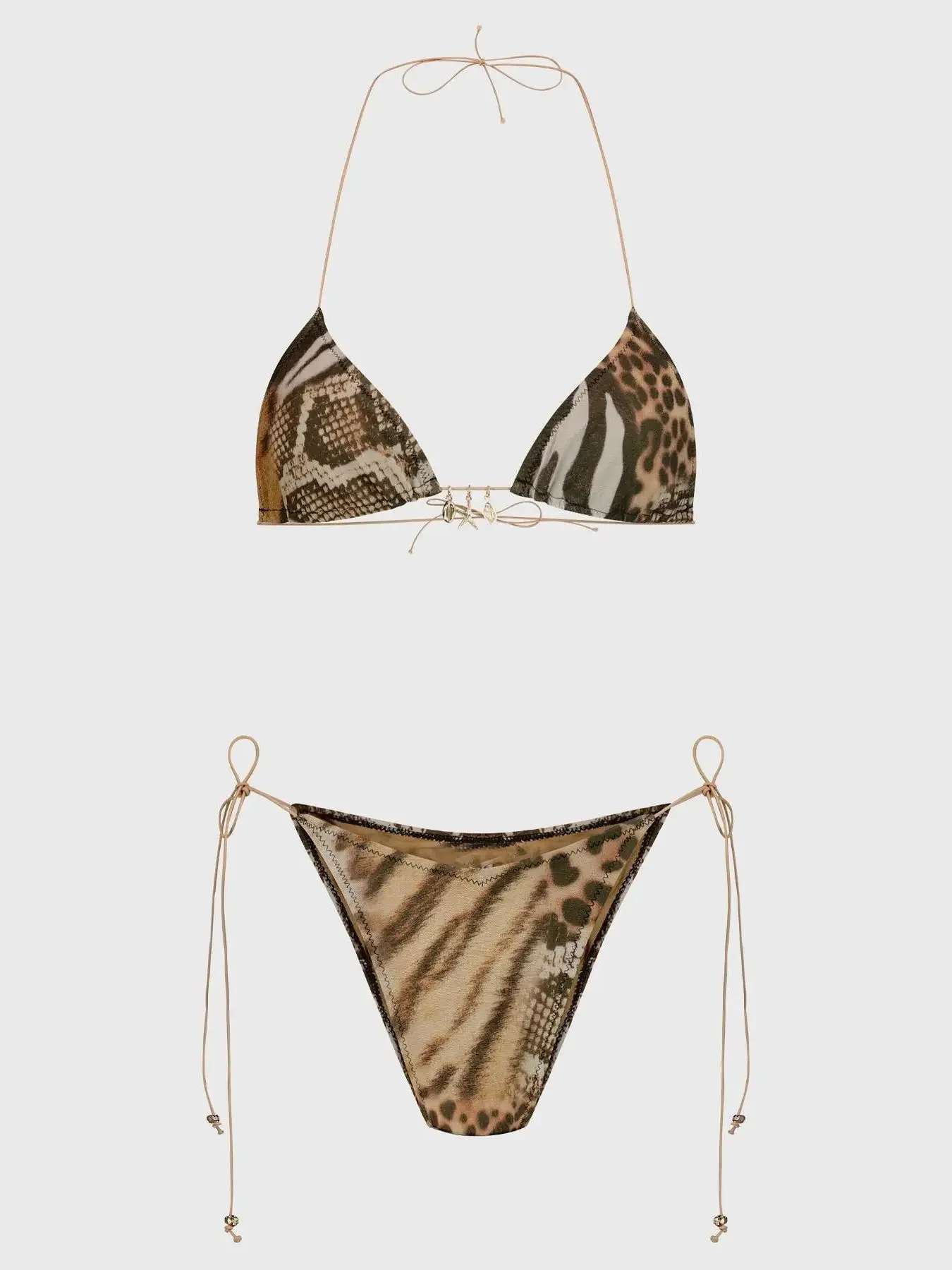 Bikini sexy con gonna costume da bagno bikini brasiliano set costumi da bagno con cinturino sottile per donna costumi da bagno halter estate femminile